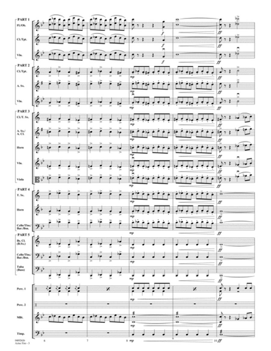 Aztec Fire - Conductor Score (Full Score)
