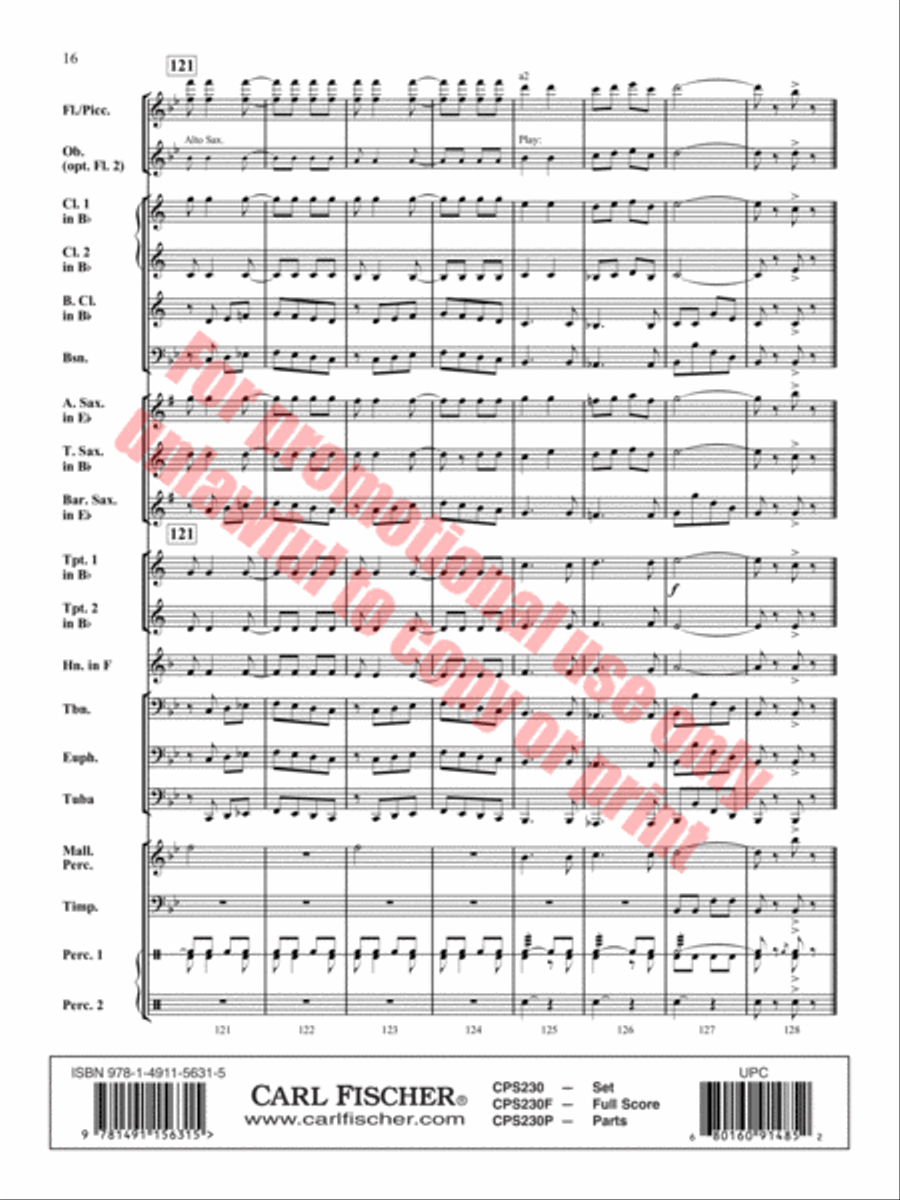 Bay Shore Park Concert Band scores gallery preview page 17