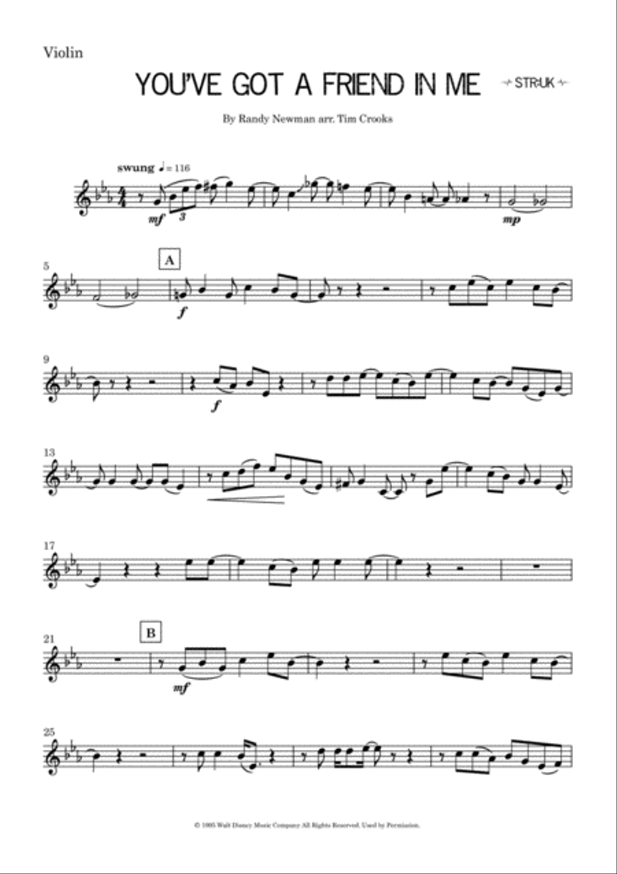 You've Got A Friend In Me Violin Solo scores gallery preview page 6