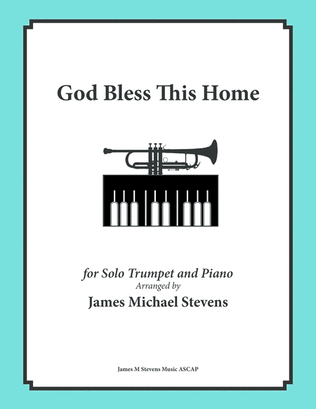 Book cover for God Bless This Home (Song of Blessing) Trumpet & Piano