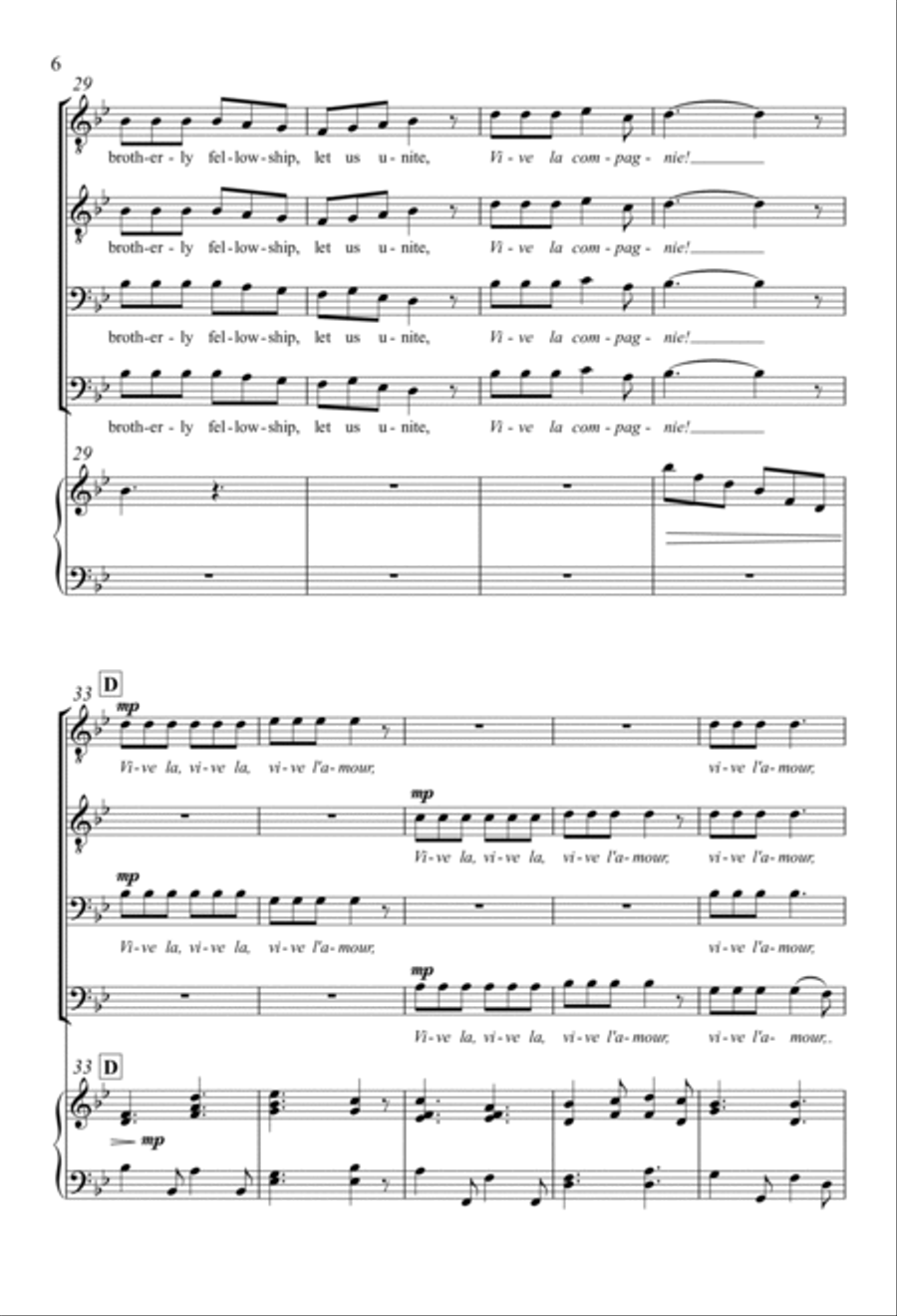 Vive l'Amour TTBB scores gallery preview page 4