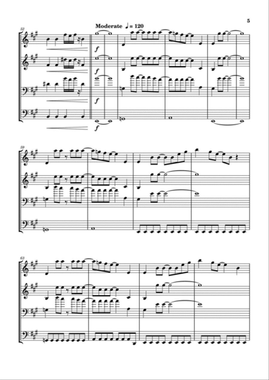 Magical Mystery Tour Brass Ensemble scores gallery preview page 6
