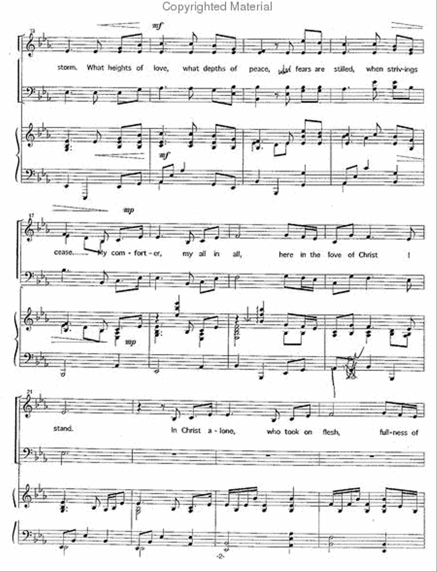 In Christ Alone In Christ Alone 4-Part scores gallery preview page 3
