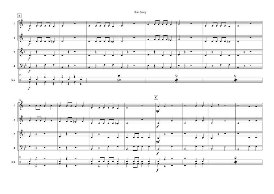 Variety Bandbox - tunes for beginner brass band Brass Band scores gallery preview page 6