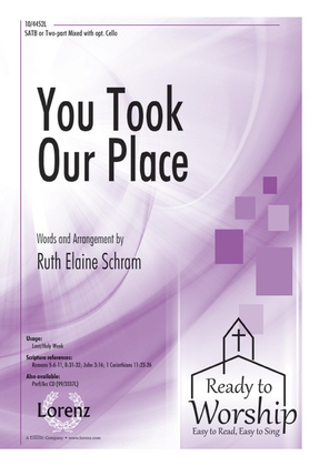 Book cover for You Took Our Place