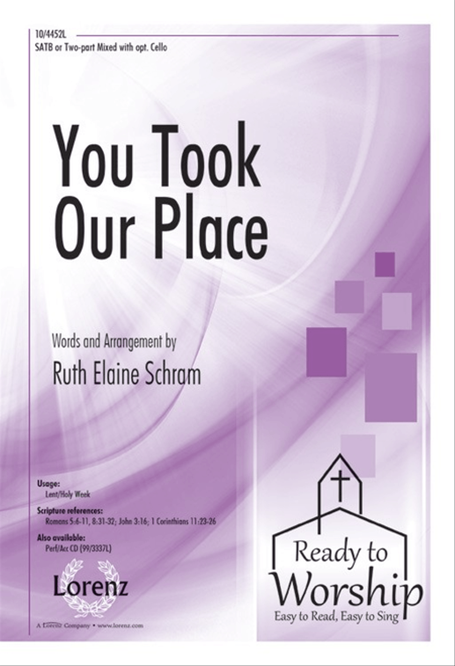 You Took Our Place You Took Our Place 4-Part scores gallery preview page 1