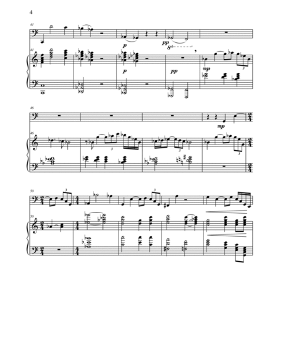 Hallmark (for Bass Trombone and Piano) Trombone Duet scores gallery preview page 4