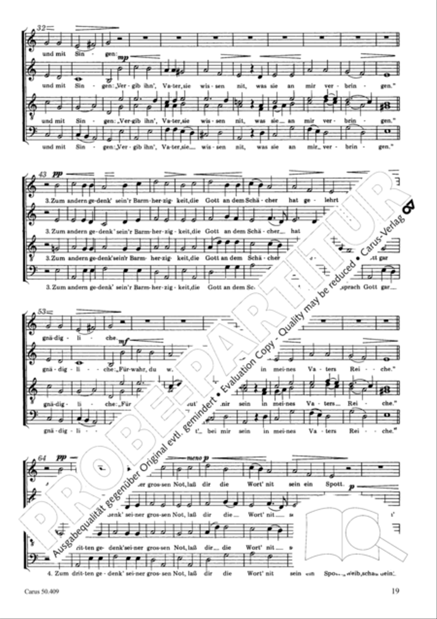 Zwolf deutsche geistliche Gesange Score scores gallery preview page 20