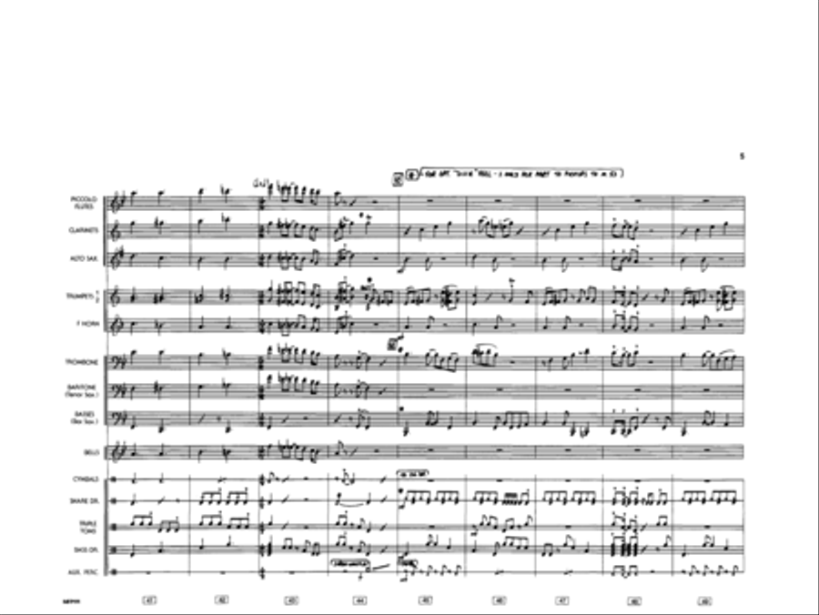 Consider Yourself Consider Yourself Marching Band scores gallery preview page 6