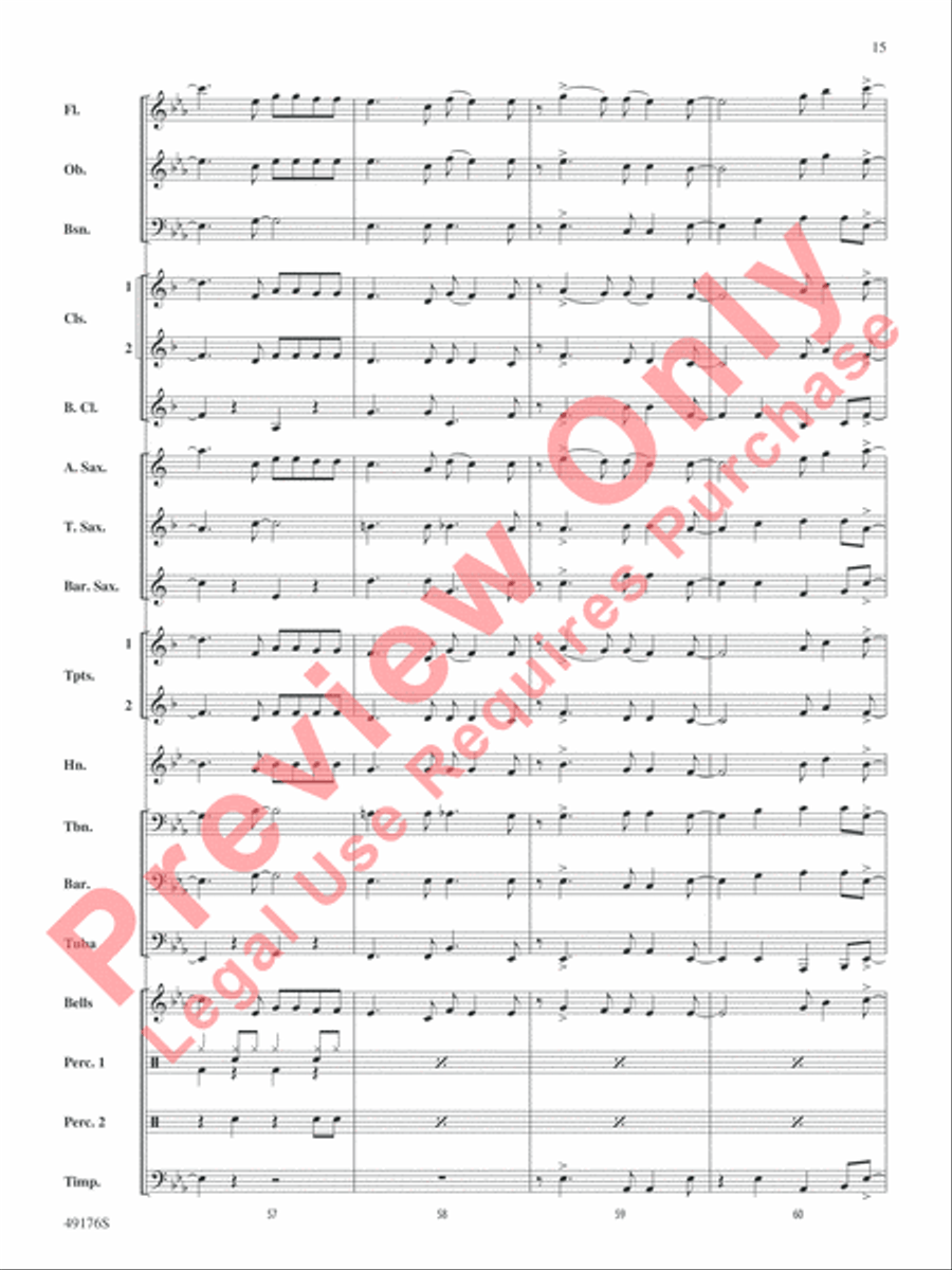 It's All Right Concert Band scores gallery preview page 16