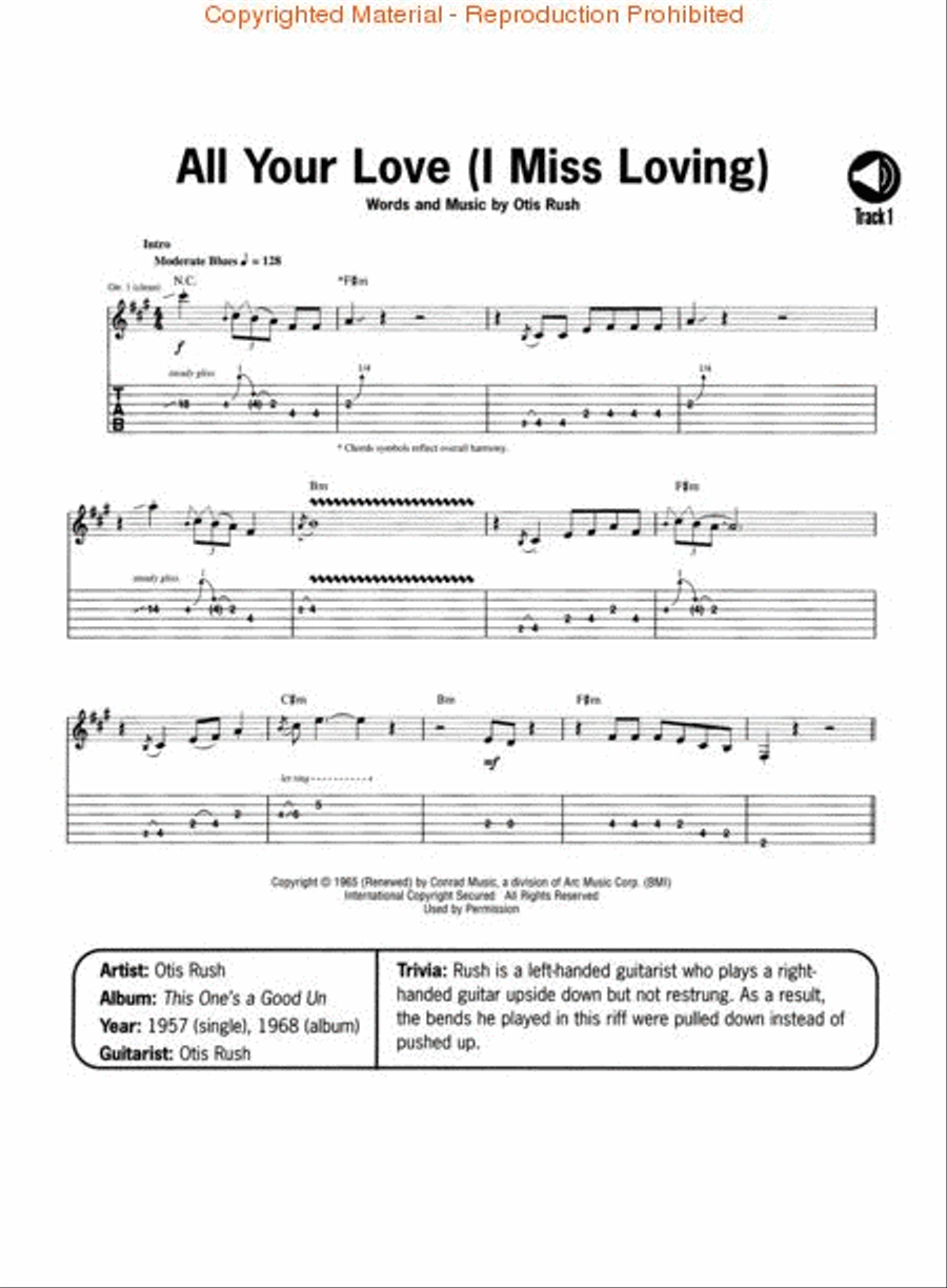 Blues Guitar Riffs - 2nd Edition Electric Guitar scores gallery preview page 2