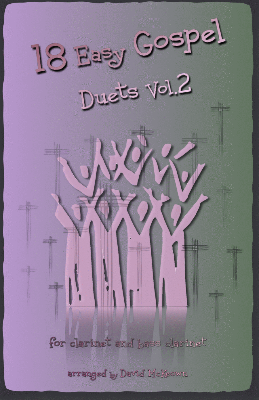 18 Easy Gospel Duets Vol.2 for Clarinet and Bass Clarinet Woodwind Duet scores gallery preview page 1