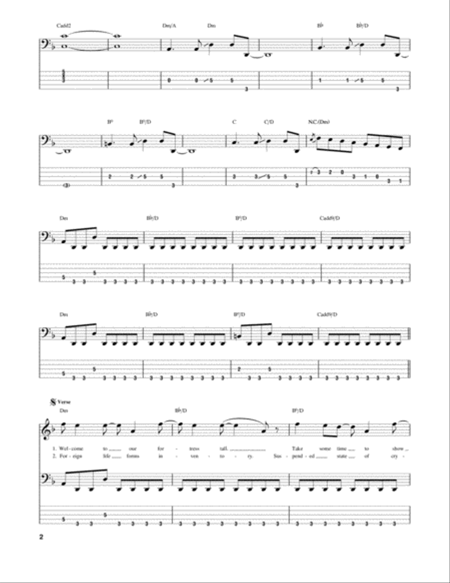 Hangar 18 Guitar Tablature scores gallery preview page 2