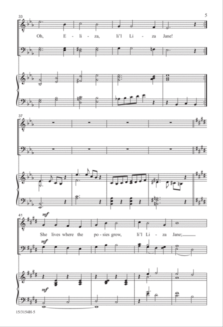 Li'l Liza Jane TTB scores gallery preview page 5