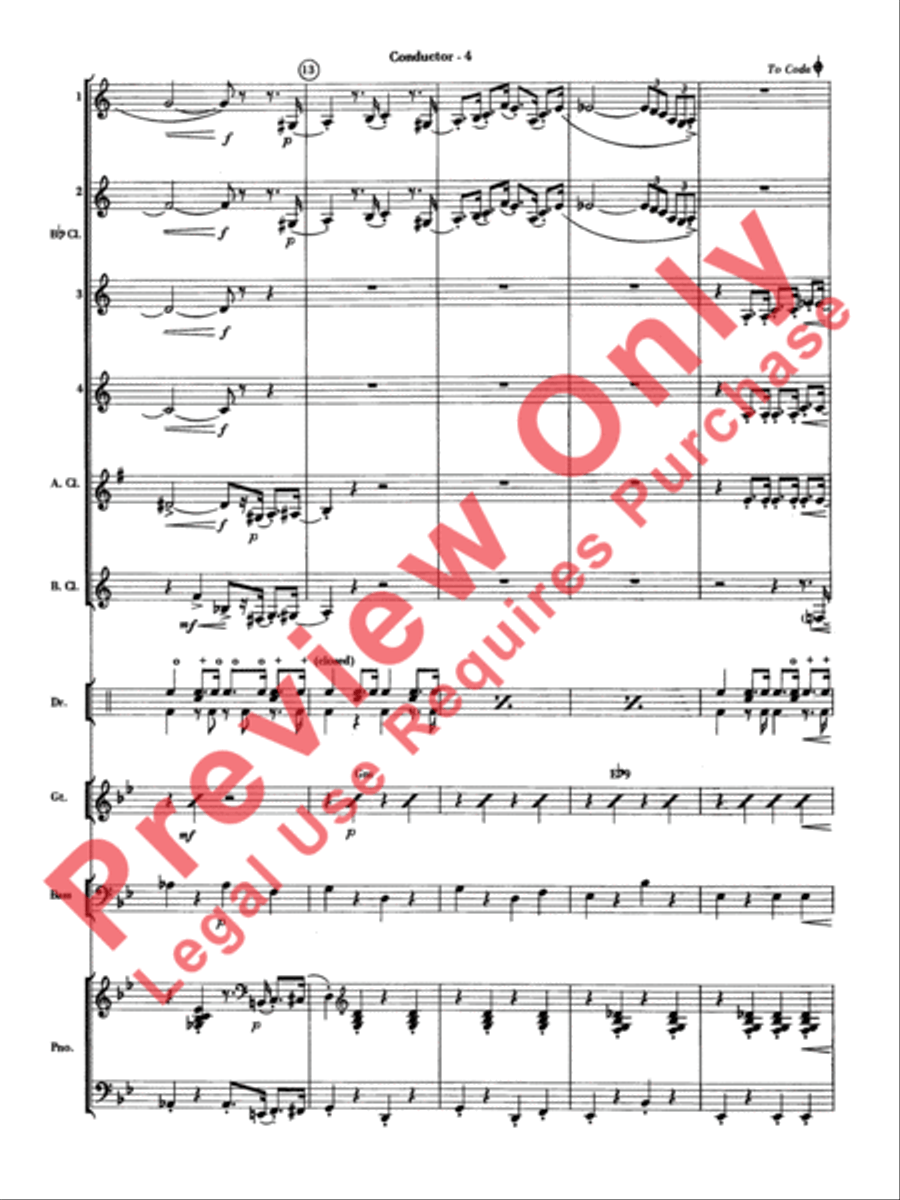 The Pink Panther Clarinet Choir scores gallery preview page 5
