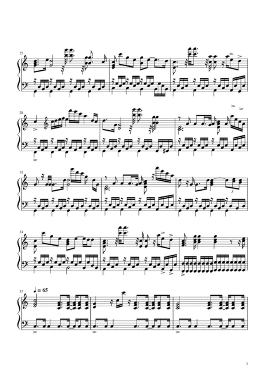 Come Sail Away Piano Solo scores gallery preview page 3