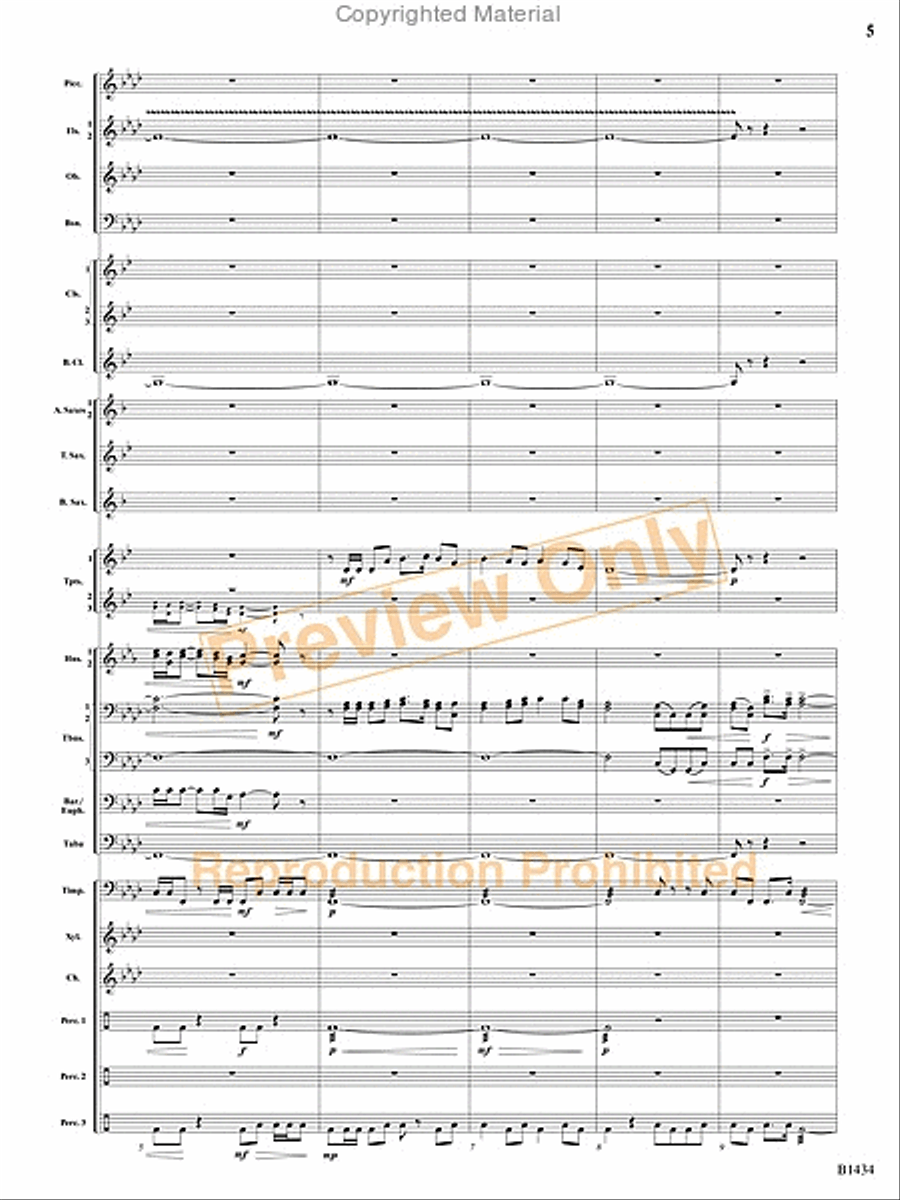 A Frontier Fought and a City Found Concert Band scores gallery preview page 3