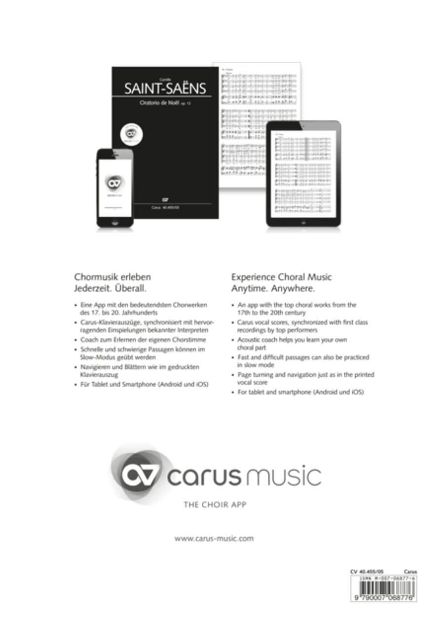 Oratorio de Noel (Weihnachtsoratorium) 4-Part scores gallery preview page 9