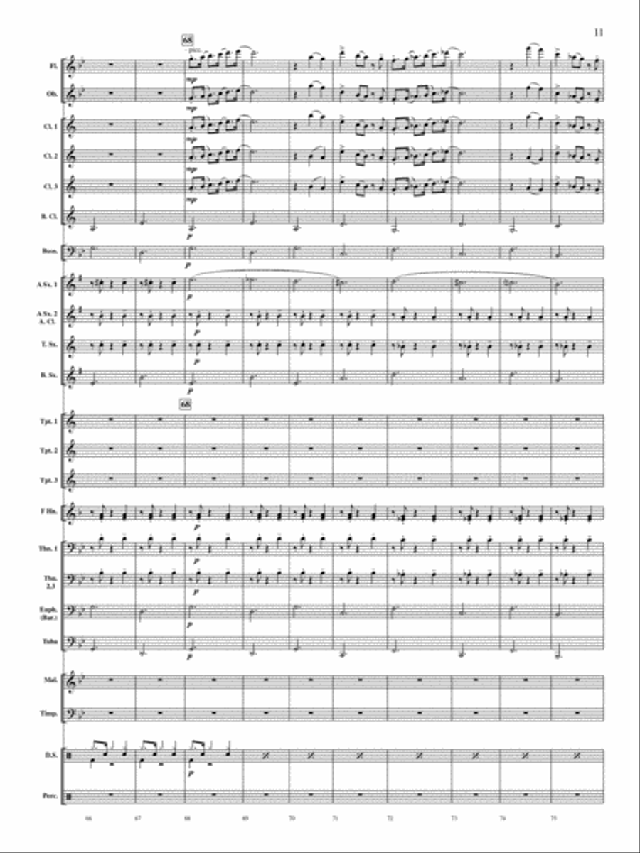 Concerto for Drum Set and Concert Band Concert Band scores gallery preview page 10