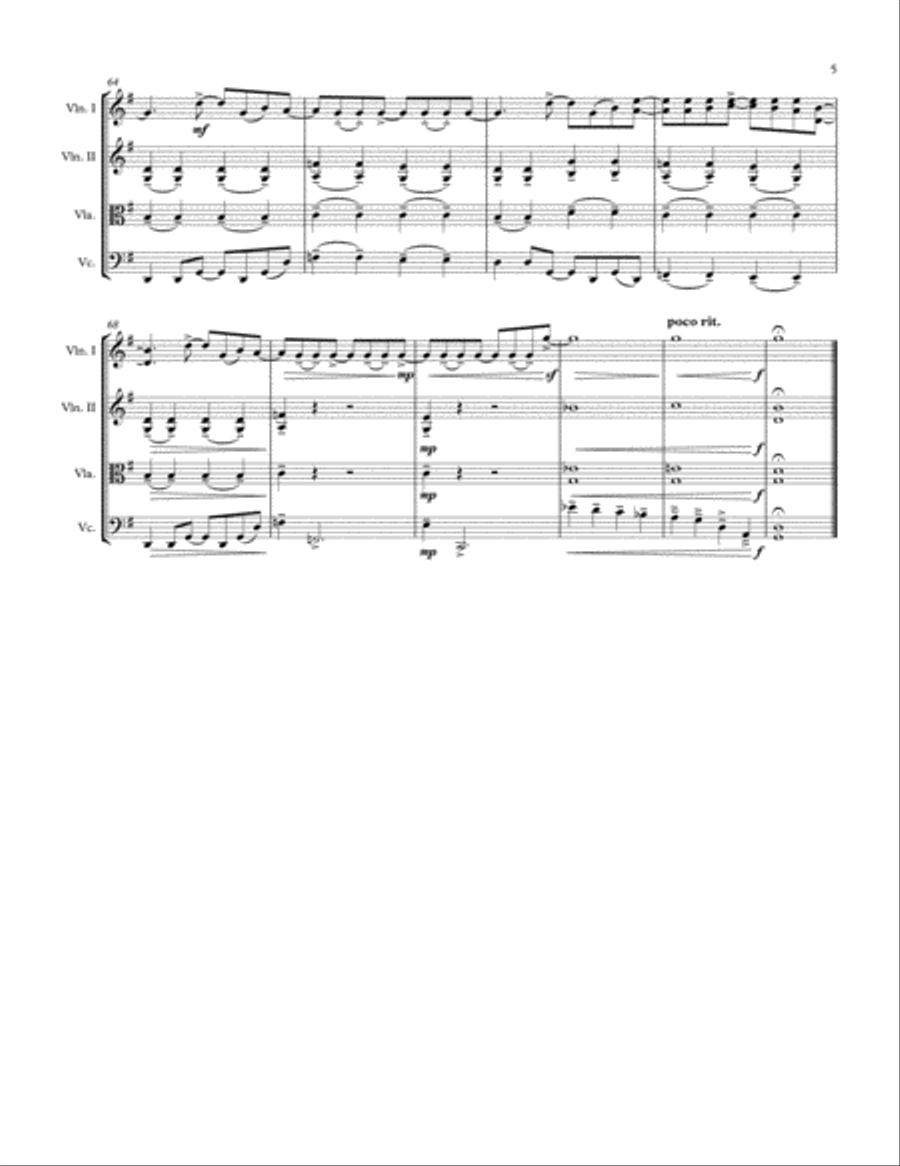 With A Little Help From My Friends String Quartet scores gallery preview page 5