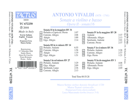 Antonio Vivaldi: Sonate a Viol