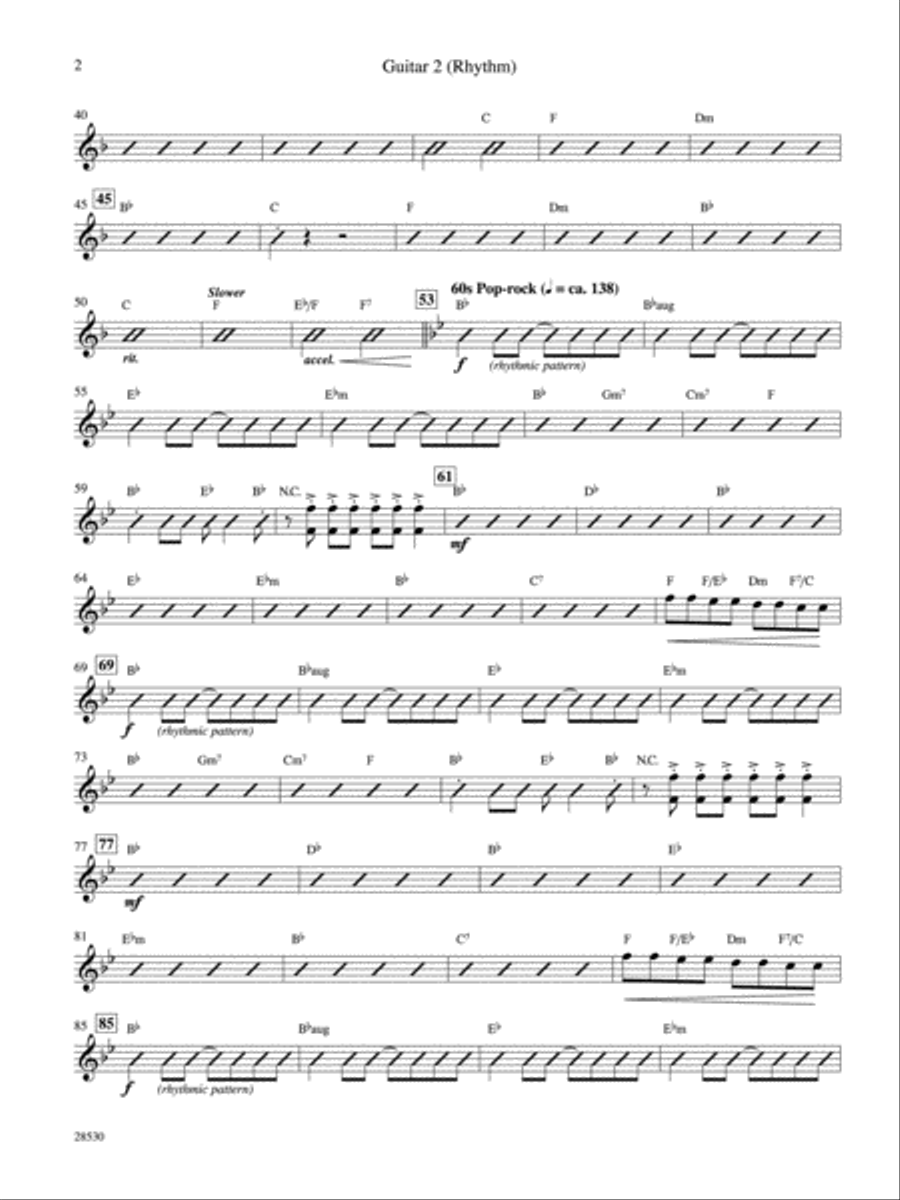 '60s Chicks (A Medley): Guitar 2 Guitar scores gallery preview page 2