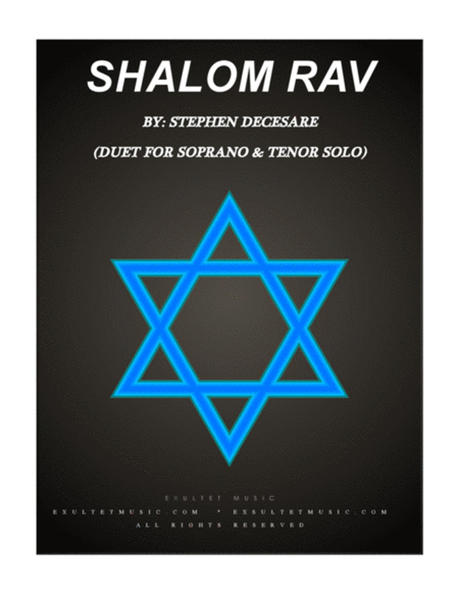 Shalom Rav (Duet for Soprano and Tenor Solo) image number null