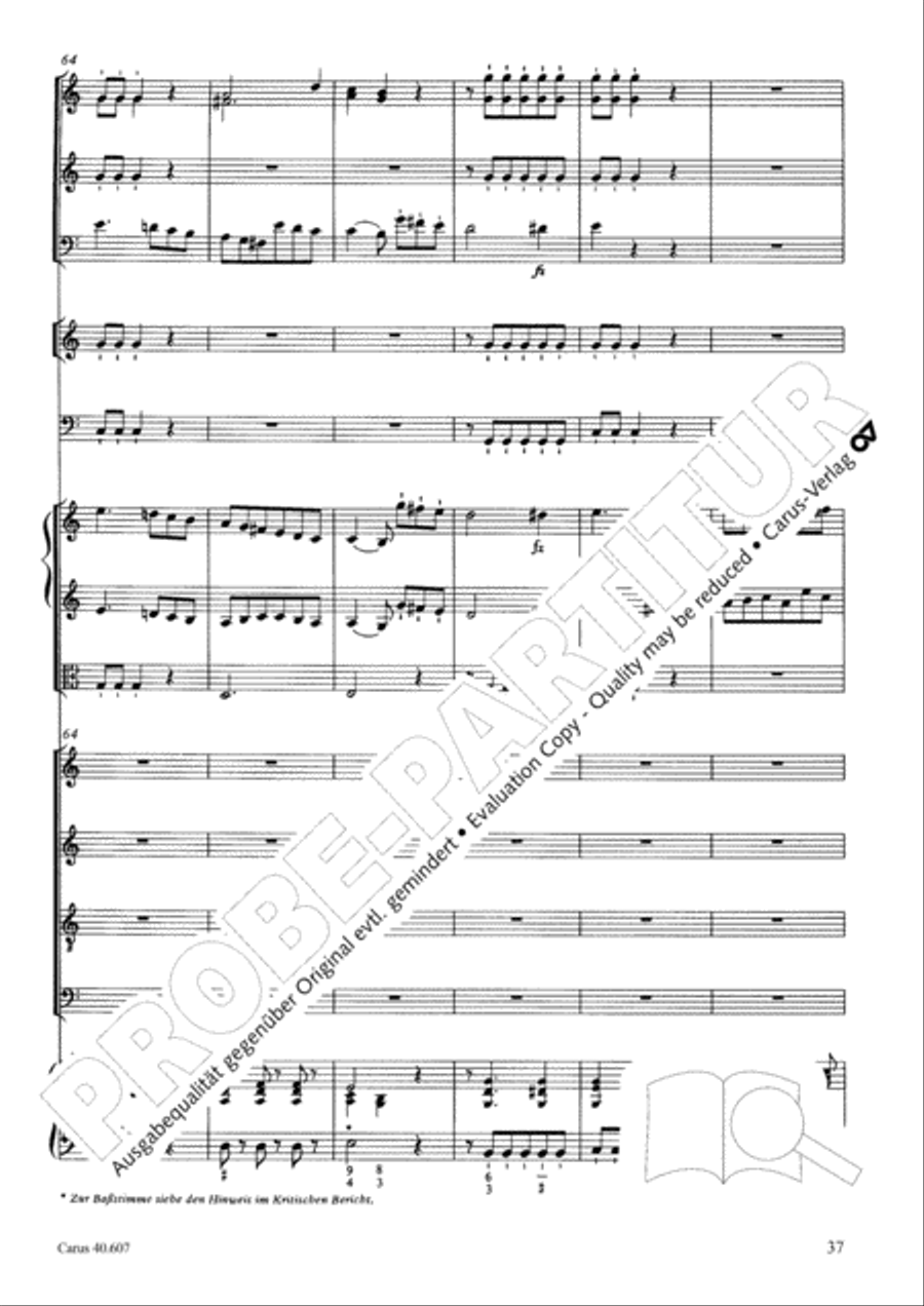 Mass in time of war (Missa in tempore belli) 4-Part scores gallery preview page 48
