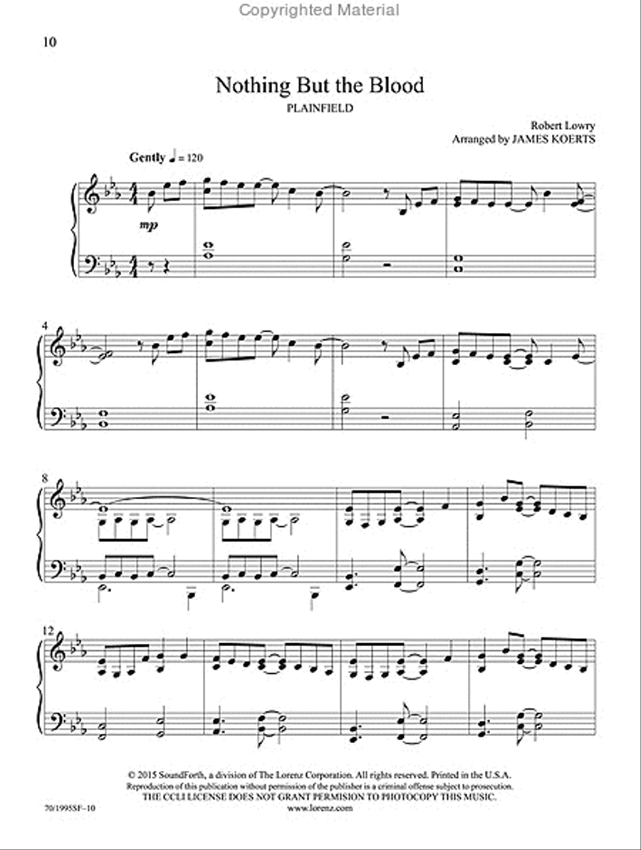His Sacrifice Piano Solo scores gallery preview page 7