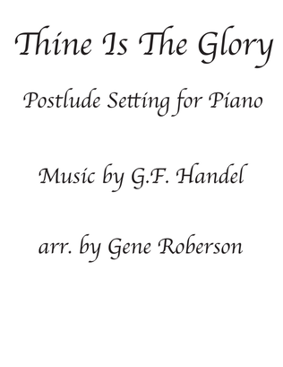 Postlude on Thine Is the Glory Easter Piano Solo Advanced