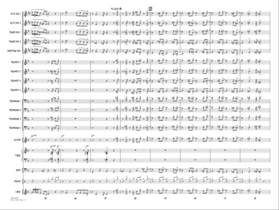 Now's the Time (arr. Mark Taylor) - Conductor Score (Full Score) Jazz Ensemble scores gallery preview page 4