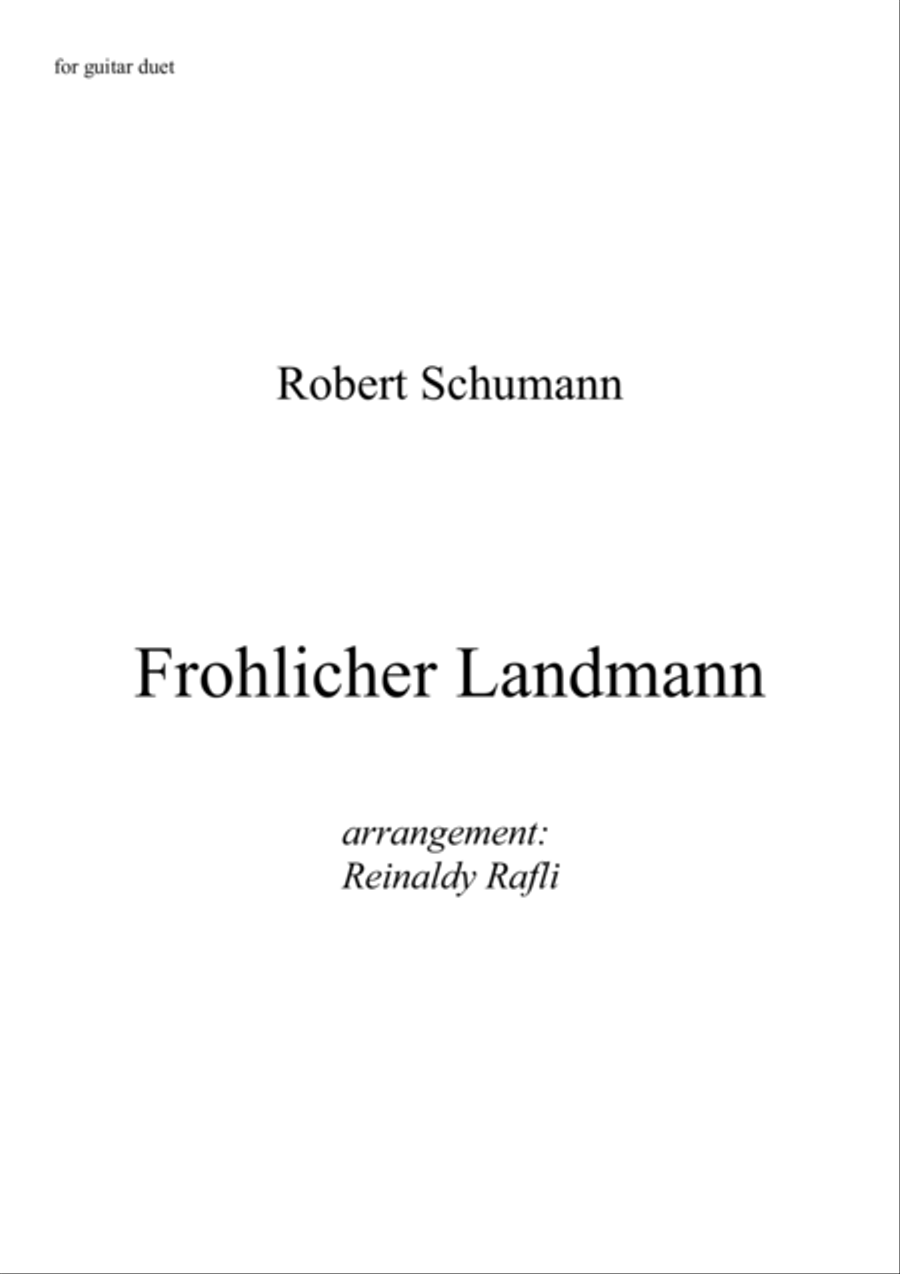 Frochlicher Landmann Acoustic Guitar scores gallery preview page 1