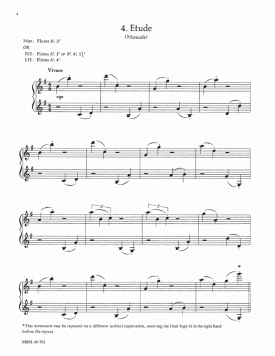 Partita on Hymn to Joy Organ scores gallery preview page 4
