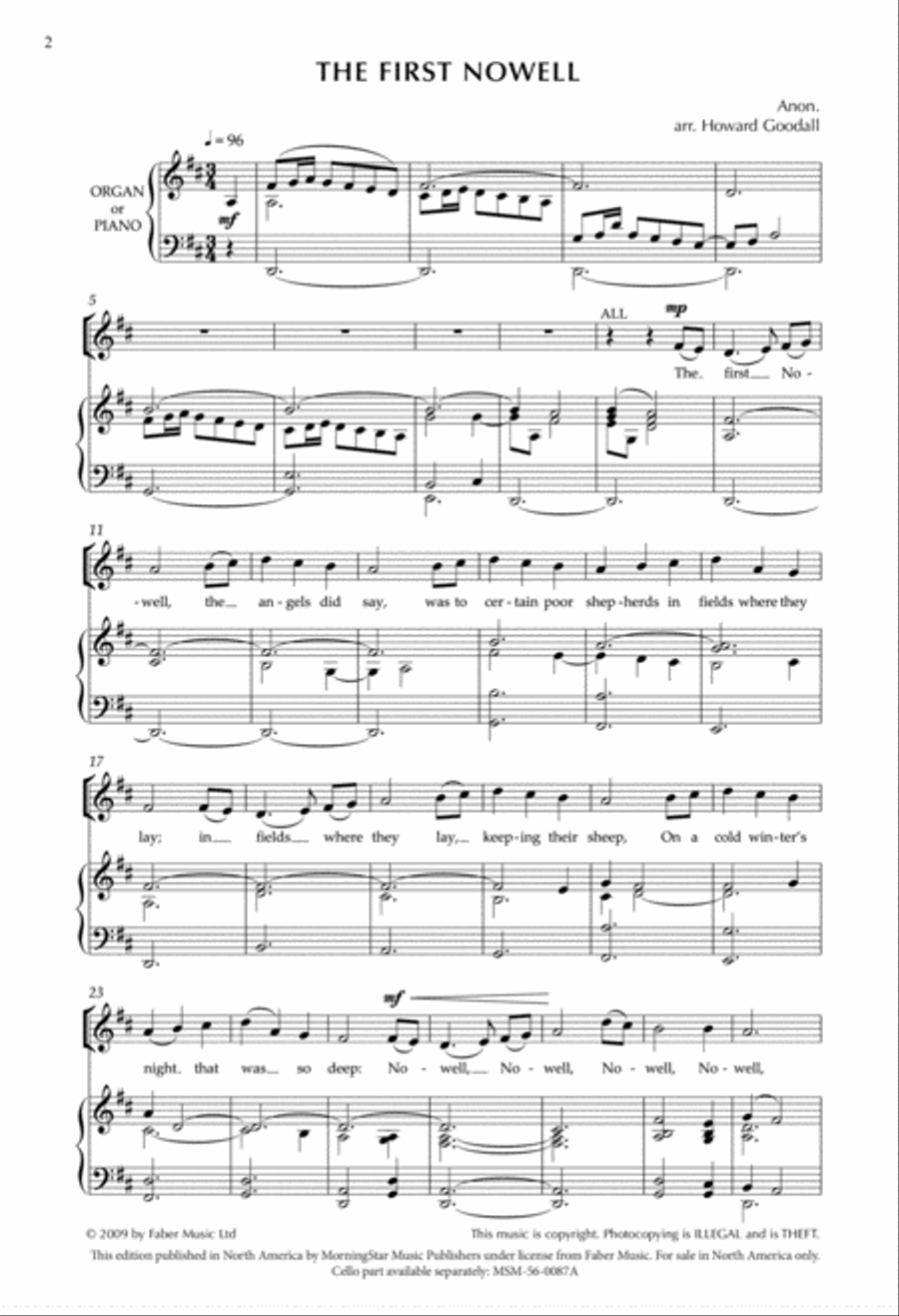 The First Nowell from Enchanted Carols SSA scores gallery preview page 2