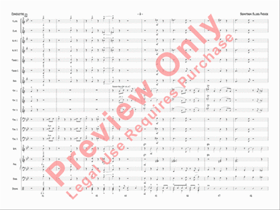 Beantown Blues Parade Jazz Ensemble scores gallery preview page 9