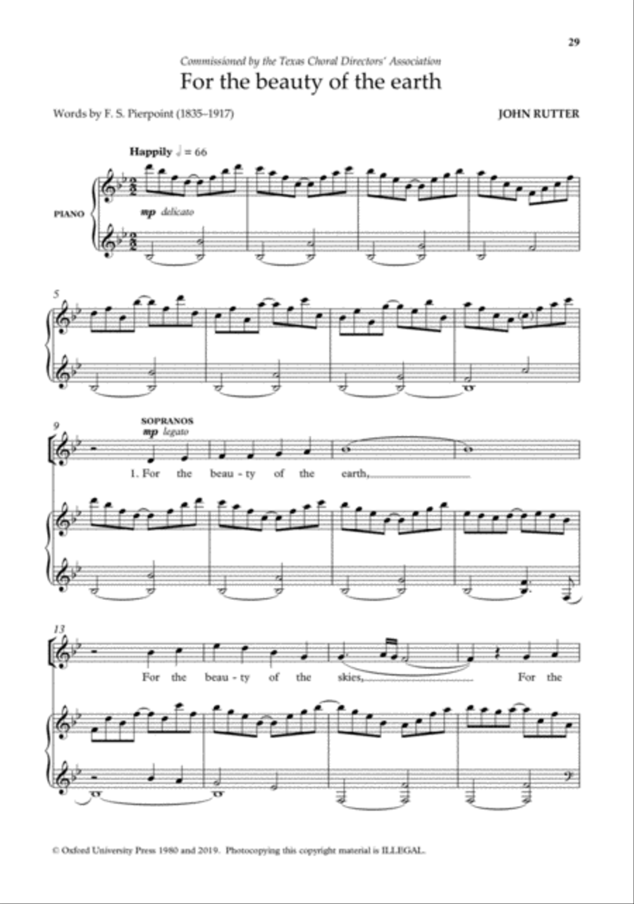 Anthems and Choral Songs for upper-voice choirs 3-Part scores gallery preview page 4