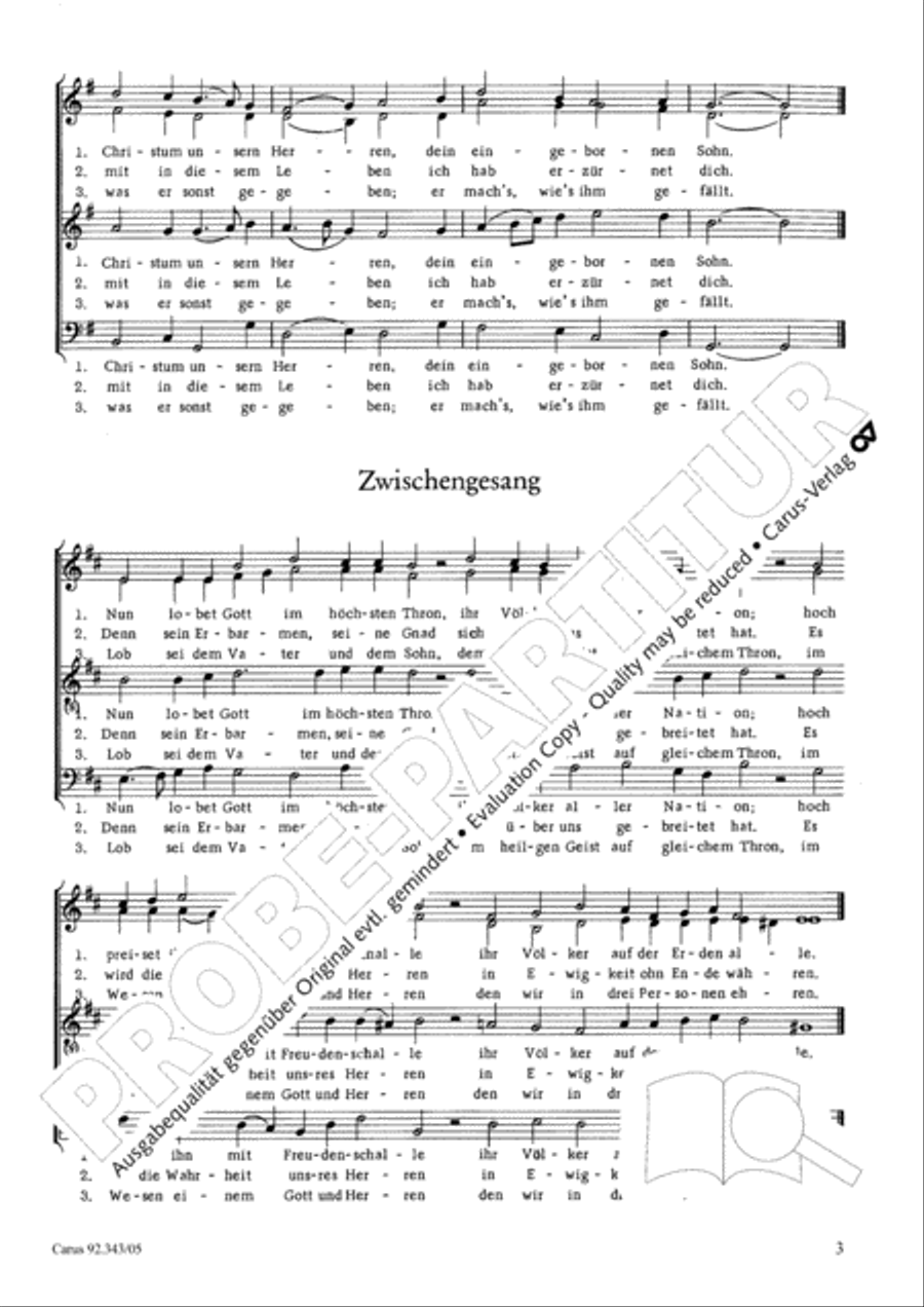 Doppelbauer, Orgelsatze zum Deutschen Liedproprium Choir scores gallery preview page 4