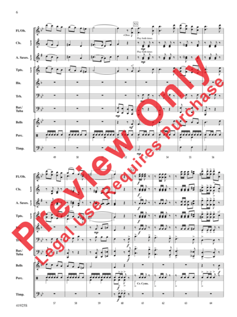 Two Scandinavian Melodies Concert Band scores gallery preview page 6
