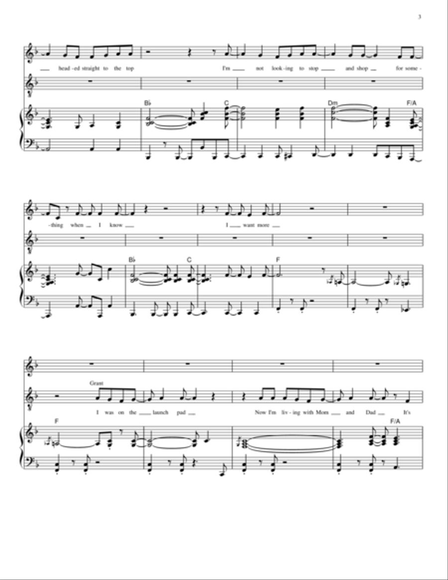 I Want More - Relative Talent, the musical 4-Part scores gallery preview page 3