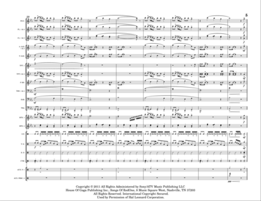 Judas Marching Band scores gallery preview page 5