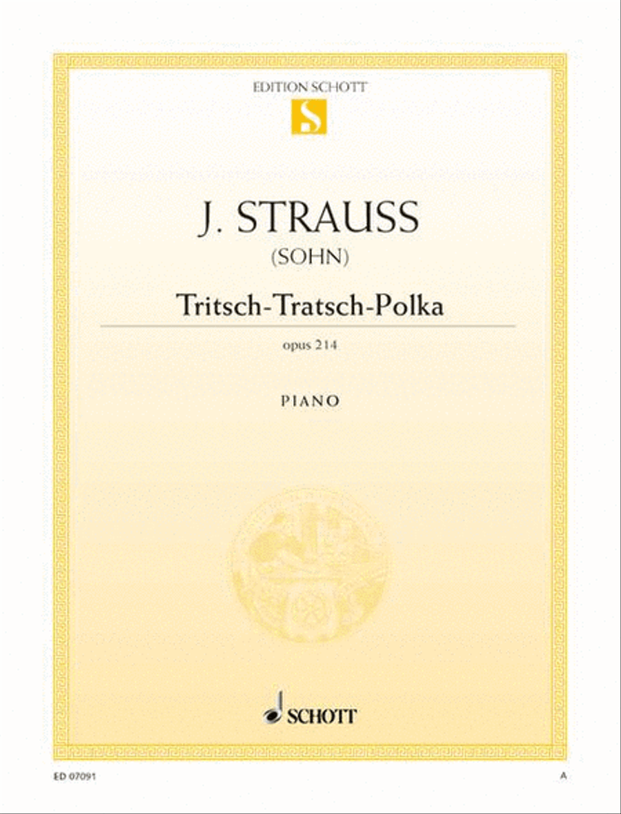 Tritsch-Tratsch Polka, Op. 214 Piano Solo scores gallery preview page 1