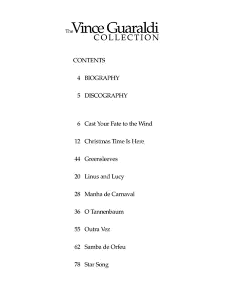 The Vince Guaraldi Collection Piano Solo scores gallery preview page 2