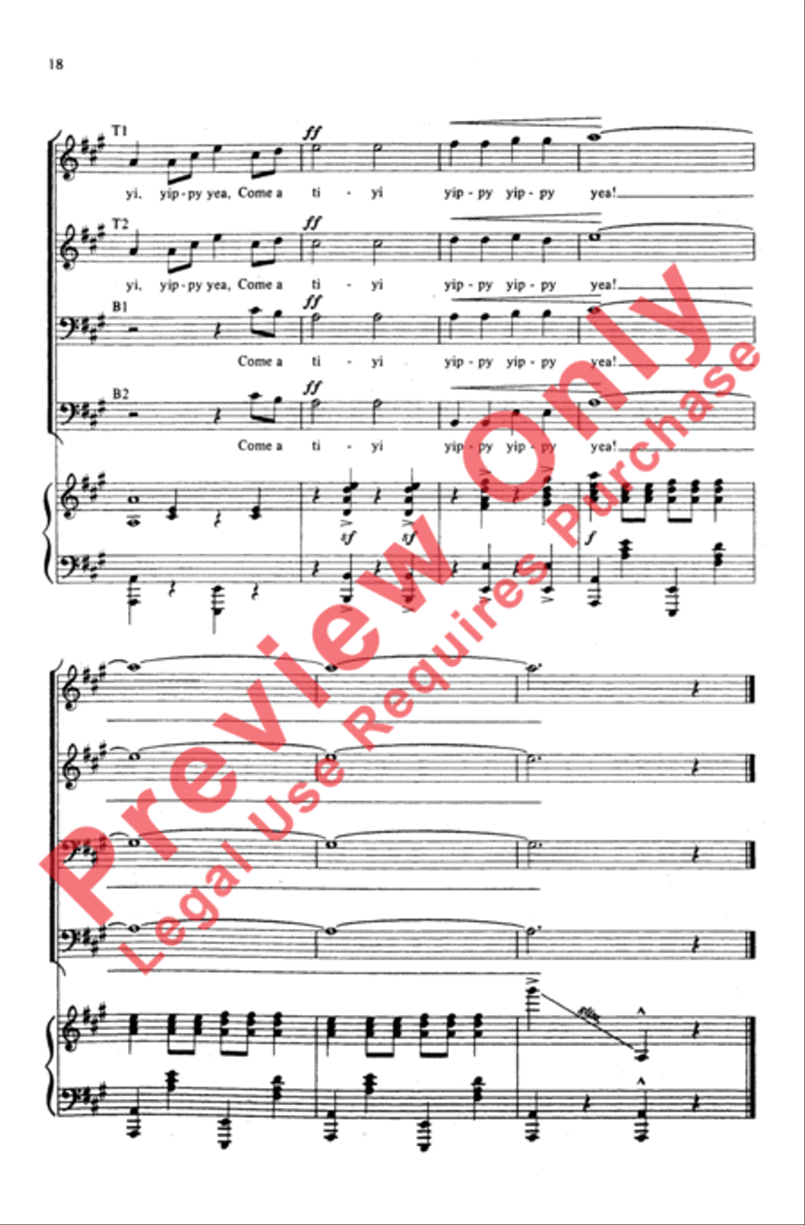 Western Songs Western Songs Men's Choir scores gallery preview page 17