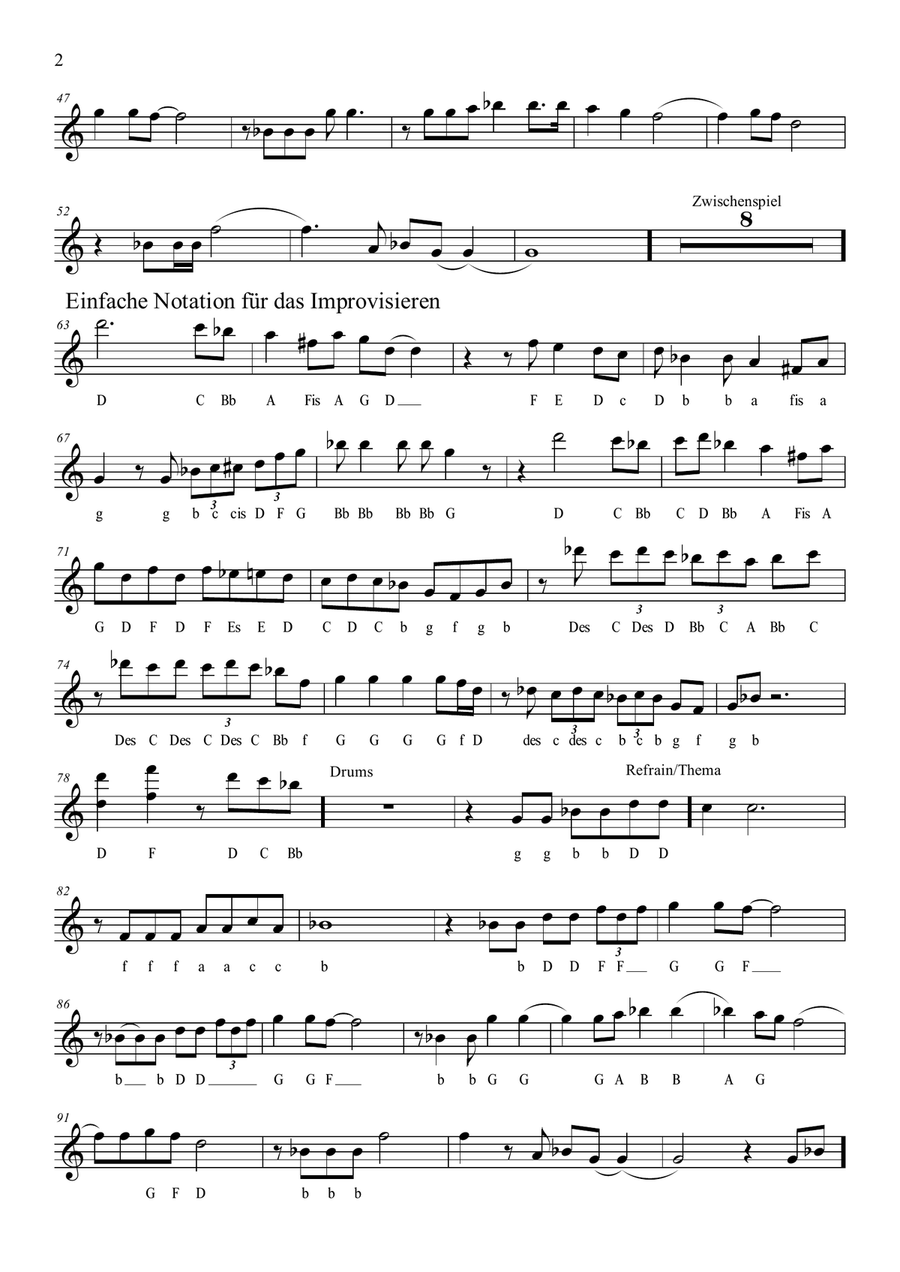 The Sound Of Silence Clarinet scores gallery preview page 2