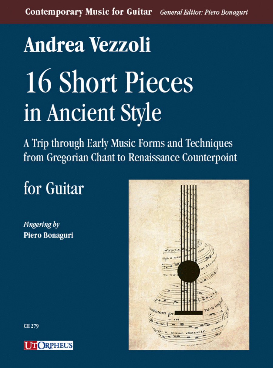 16 Short Pieces in Ancient Style. A Trip through Early Music Forms and Techniques from Gregorian Chant to Renaissance Counterpoint for Guitar Acoustic Guitar scores gallery preview page 1