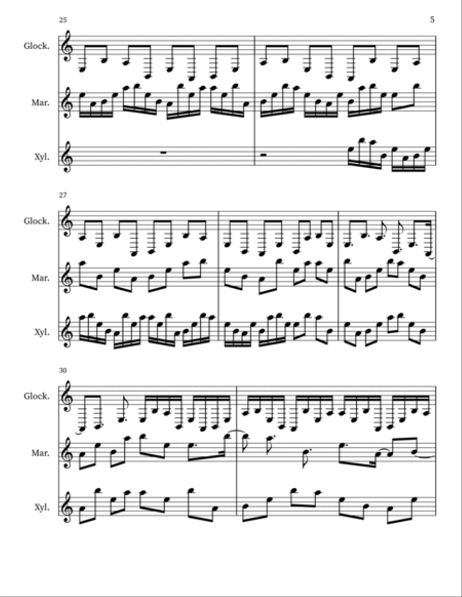 Confection 91 Percussion scores gallery preview page 5