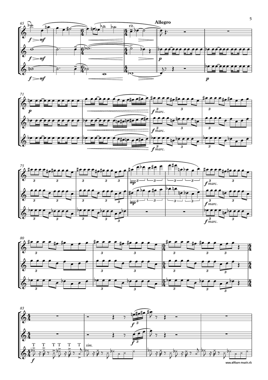 Akheloides Flute Trio scores gallery preview page 6