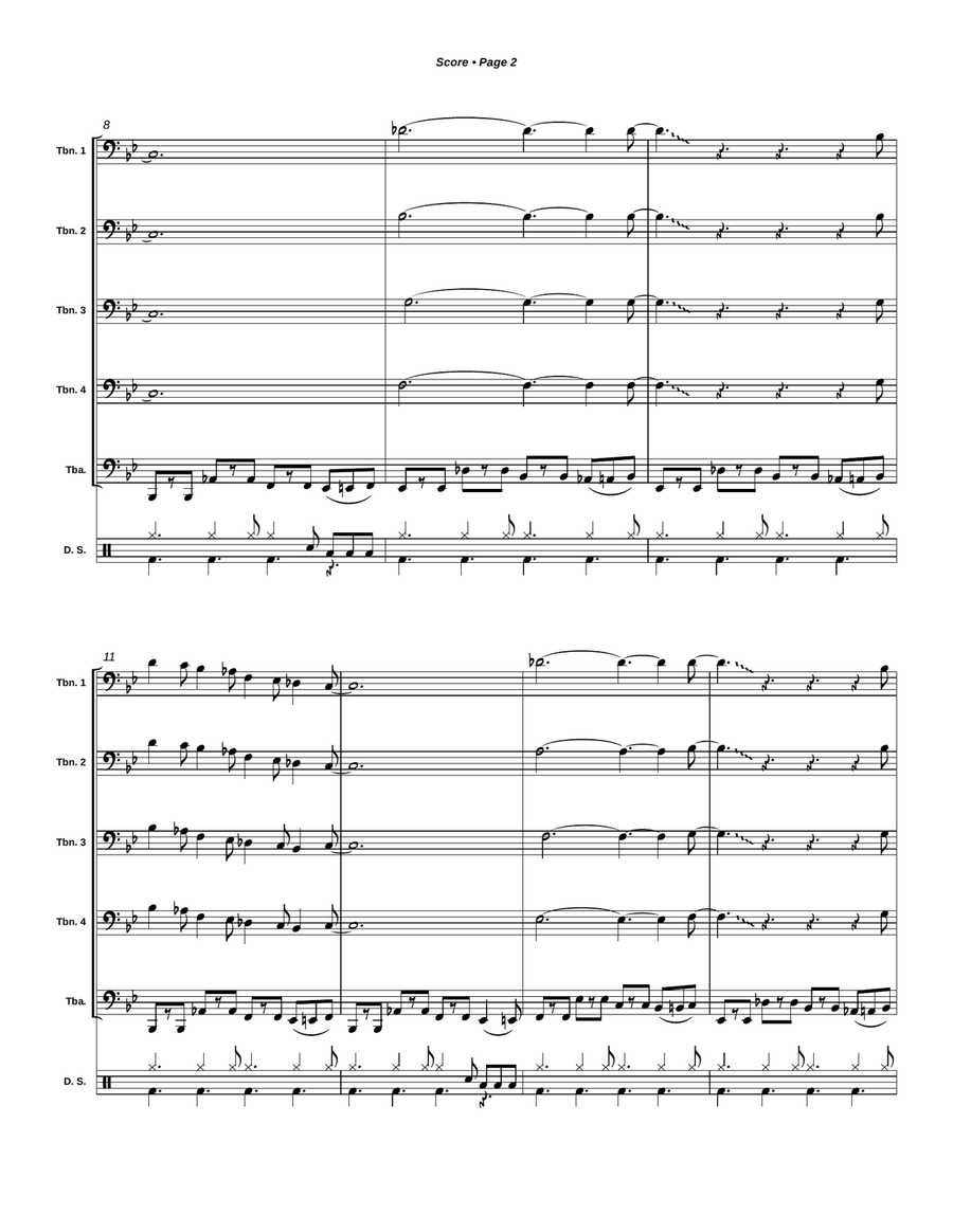 Night Train Small Ensemble scores gallery preview page 4
