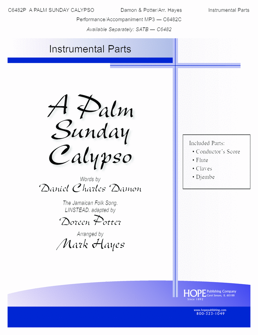 A Palm Sunday Calypso Piano Accompaniment scores gallery preview page 1