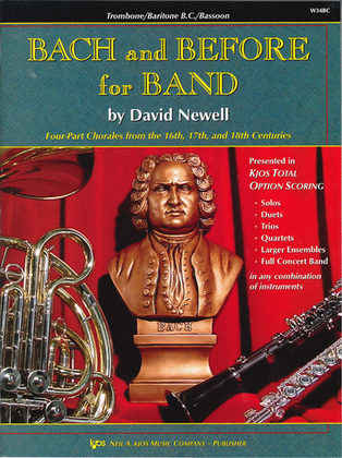 Book cover for Bach and Before For Band - Trombone/Baritone B.C./Bassoon
